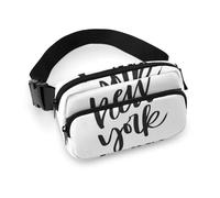Cmagnifico Waist Bag, New York Bumbag, Adjustable Fanny Pack for Running Walking Hiking