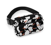 Cmagnifico Waist Bag, Penguin Cute Bumbag, Adjustable Fanny Pack for Running Walking Hiking
