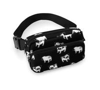 Cmagnifico Waist Bag, Pug Dog Bumbag, Adjustable Fanny Pack for Running Walking Hiking