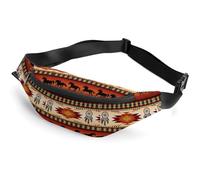 Cmagnifico Waist Bag, Western Horses Bumbag, Adjustable Fanny Pack for Running Walking Hiking