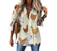 Cmagnifico Womens Blouse, A Brood of Chickens Beautiful Mermaid Pattern Alligator Skin Texture Alligator Skin Alpaca Alien Angel Wings Alpaca Cactus Aquamarine Scales Autumn Cute Fox Black Dinosaur
