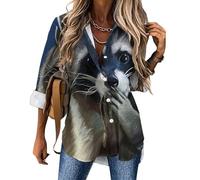 Cmagnifico Womens Blouse, Cute Raccoon Cute Cattle Cow Cute Chihuahua Cute Corgi Pet and Milk Tea Cute Frog Cute Glasses Cat Cute Jack Russell Terrier Cute Llama Cute Rainforest Sloth Cute Monkey Wi