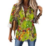 Cmagnifico Womens Blouse, Frog Funky Cats Funny Ladybug Funny English Bulldog Gray Wolf Green Camouflage Pattern Handsome Shiba Lnu Dog Halloween Bats Grey Hawaii Leaves Long Sleeve Shirt, Button Dow