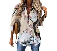 Cmagnifico Womens Blouse, Fuji Mountain Cherry Tree in Japan Giraffe Pattern Animal Germany Flag Eagle Gold Paisley Pattern Glow in The Dark Constellations Midnight Glitter Sequin Spot Graffiti Hip H