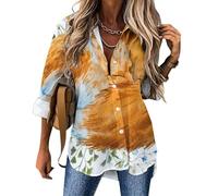 Cmagnifico Womens Blouse, Vintage Stylish Bottles Wine and Grape Vintage Union Jack British Flag Volcanic Lava Crack Watercolor Foxes Weird Colorful Chicken Watercolor Poppies Flowers Western Horses