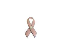 CMajor Beast Cancer Awareness Pink Ribbon Pearl Cute Mini Lapel Pin 1X2cm Small Size Support for Fighters and Survivors, 2*1cm, Alloy Steel, alloy