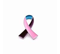 CMajor Pink Purple Teal Ribbon Pins Thyroid Cancer Awareness Enamel Lapel Brooch
