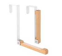 CMANLNYK 2PCS Foldable Over Door Hooks - Over The Door Hanger Foldable with Non-Slip Straps, Metal Coat Hangers for Clothes Bedroom Bathroom, White