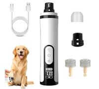 CMANLNYK Silent Pet Nail Grinder - Pro Nail Trimmer with LED Light & 3 Speed & 2 Grinding Heads, Electric Dog Clippers for Grooming, Grinder File for Small, Medium and Large Pets Thick Nails Dog Cat