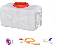 CMBJXL Large Capacity Water Tank with Faucet and water pipe for Household and Outdoor Use - portable plastic water storage cube