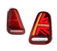 CMBMHGETEE Car Rear Light Assemblies For Mini For Coopers For R50 For R52 For R53 2001-2007 Brake Reverse Sequential Amber Turn Signal Tail Lamps Taillights Car Rear Combination Lights(2PCS Red)