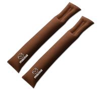 CMBPD 2pcs Suede Car Seat Gap Filler Pad for Mazda CX-7 2006-2025 2026 Soft PP Cotton Padding Side Seam Stopper Anti-Drop Leak-proof Spacer Strip Interior Styling Accessories,Brown