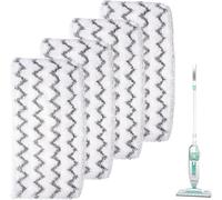 CMBXAQ 4 Pcs Steam Mop Pads for Shark Steam Mop S1000UK and Compatible with Beldray BEL01097, Washable Dirt Grip Absorbing Refill for Shark Steamer Pads