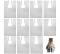 CMBXAQ 60Pcs Disposable Hairdressing Capes, 60×90cm Plastic Waterproof Cape, Salon Barber Hair Cutting Shoulder Capes, for Salon, DIY and Home Use, for Adults & Children