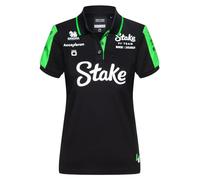 CMC Motorsports Stake F1 Kick Sauber 2024 Women's Team Polo Shirt, Black, L