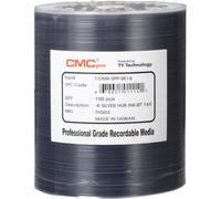 CMC Pro - Powered by Taiyo Yuden Technology 16x Silver Inkjet Hub Printable 4.7GB DVD-R in 100 Disc Tape Wrap
