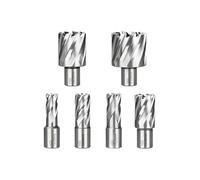 CMCP HSS Annular Cutter 6-60mm Core Drill Bit 19mm Weldon Shank Hollow Hole Saw Fit for Metal Tool(8x35mm)