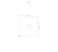CMD Grande doorbell plate made of stainless steel