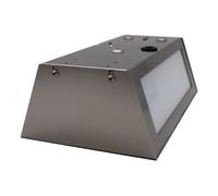 CMD Long outdoor wall lamp made of stainless steel with sensor