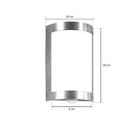 CMD Marco3 outdoor wall light in stainless steel with sensor