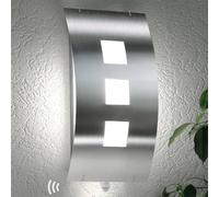 CMD Toma outdoor wall light in stainless steel with sensor