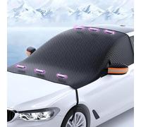 CmdxzVC Windscreen Covers Frost for Ford Fiesta 2009 2010 2011 2012 2013 2014 2015 2016, Prevent Snow and Frost, Protect the Wipers and Rearview Mirrors, Magnetic, Car Accessories