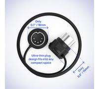 CME MIDI Cable 4-Pack - 1FT / 30cm, 5-pin DIN, Low-Profile - Mirrored