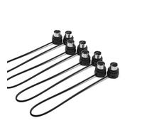 CME MIDI Cable 4-Pack - 1FT / 30cm, 5-pin DIN, Low-Profile - Mirrored 45-Degree Angled Ultra-Thin Plugs for Compact Spaces - Ideal for MIDI Interface, Pedalboard, Keyboard