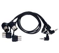 CME TRS MIDI Cable 4-Pack - TRS Type A (3.5mm - 1/8”) to 5-pin DIN, 1FT / 30CM, Low-profile - Right Angle Ultra-Thin Plugs for Compact Spaces - Ideal for Synths & Pedalboards