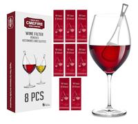 CMEFIRE Wand Wine Filter,Removes Tannin Histamines and Sulfites, Reduces Wine Allergies & Eliminates Headaches Nausea,Purify The Wine with Out Affecting The Taste and Purity,Wine Wand Purifier-8 Pack