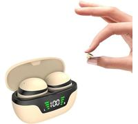 Cmeilau 2024 New Wireless Mini Invisible Earbuds Hidden Bluetooth IPX5,Noise Cancelling Stereo Discreet Smallest Tiny Bluetooth,Waterproof Headphones Sleeping Ear Buds for Side Sleepers (Skin)