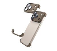 Cmeilau Borderless Four Corners Shockproof Case For iPhone 17 Air 16 15 14 13 Pro Max Plus With Camera Lens Protector,Soft Silicone Luxury Corner Pad Edge Protective Thin Lightweight (Gold, For 17)