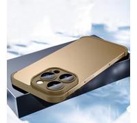 New Borderless Four Corners Shockproof Case For iPhone 16 15 14 13 Pro Max Plus With Camera Lens Protector,Soft Silicone Luxury Corner Pad Edge Protective Thin Lightweight Case Bumper Cover