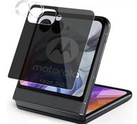 Cmeilau Privacy Screen Protector+Camera Lens Protector For Motorola Razr 50 Ultra (2024),Flexible Film Anti-Spy 9H Hardness Case Friendly,Front Screen Protector (A Set, For Motorola Razr 50 (2024))