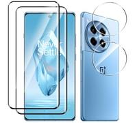 Cmeilau Tempered Glass Full Coverage Camera Screen Protector With Lens Protector,9H Hardness For OnePlus 12R 5G, Anti-Scratch No Bubble (2 Sets)