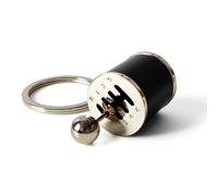 CmeRto Gea Box Keychain 6 Speed Manual Transmission Shift Lever Keyring Mini Car Gear Shift Stick Knob Keyring Manual Transmission Gearbox Key Chain Creative Car Key Fob Keychain Accessories(black)