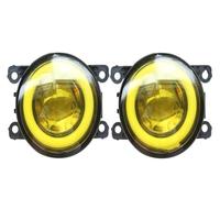CMGGMKEZDP Car Fog Light COB Angel Eye DRL 30W For Mitsubishi For Grandis For NAW For MPV 2004 2005 2006 2007 2008 2009 2010 2011 Fog Lamps(Yellow)