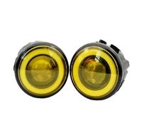 CMGGMKEZDP For Nissan For Qashqai J11 2013 2014 2015 2016 2017 2018 Car Right Left Fog Light Assembly Angel Eye DRL Fog Lamps(Yellow light)