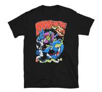 CMHVX BROKENCYDE Headlesss Horseman Halloween Crunkcore Scene Band T-Shirt Black L