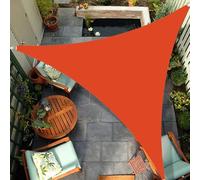 CMHYBS Triangle Shade Sail,Outdoor Sun Shades for Patio Cover,Breathable UV Block,Waterproof for Patio Garden Backyard Lawn Outdoor Activities(Size:4x4x4m,Color:Orange)
