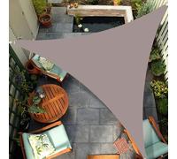 CMHYBS Triangle Shade Sail,Outdoor Sun Shades for Patio Cover,Breathable UV Block,Waterproof for Patio Garden Backyard Lawn Outdoor Activities(Size:4x4x4m,Color:Khaki)