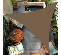 CMHYBS Triangle Shade Sail,Outdoor Sun Shades for Patio Cover,Breathable UV Block,Waterproof for Patio Garden Backyard Lawn Outdoor Activities(Size:4.5x4.5x4.5m,Color:Brown)