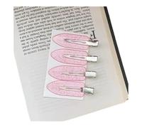 Cmis Kbei 2/4Pcs Acetic No Bend Seamless Hair Clips Side Bangs Barrette Makeup Washing Face Accessories Women Girls Styling Hairpin Coffee(No.9 4Pcs)