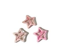 Cmis Kbei 3/10/12pcs Colorful Star BB Hair Clips Y2K Women Grils Cute Star Hairpin Side Barrettes Hair Grip Kids Headwear Hair Accessories(GRAY)