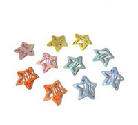 Cmis Kbei 3/10/12pcs Colorful Star BB Hair Clips Y2K Women Grils Cute Star Hairpin Side Barrettes Hair Grip Kids Headwear Hair Accessories(Dark Khaki)