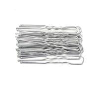 Cmis Kbei 5/7cm 20Pcs U Shaped Hairpin Hair Clips Bobby Pins Metal Barrette Women Modeling Tools Bridal Hairstyle Tool(Silver 5CM)