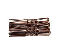 Cmis Kbei 5/7cm 20Pcs U Shaped Hairpin Hair Clips Bobby Pins Metal Barrette Women Modeling Tools Bridal Hairstyle Tool(Coffee 7CM)