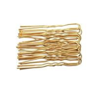 Cmis Kbei 5/7cm 20Pcs U Shaped Hairpin Hair Clips Bobby Pins Metal Barrette Women Modeling Tools Bridal Hairstyle Tool(Gold 5CM)