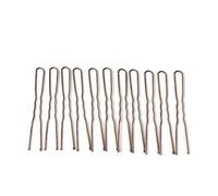 Cmis Kbei 5/7cm 20Pcs U Shaped Hairpin Hair Clips Bobby Pins Metal Barrette Women Modeling Tools Bridal Hairstyle Tool(Coffee 6cm)