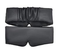 Cmis Kbei Silk Satin Sleep Mask Comfortable Sleeping Eye Mask Eyeshade Cover Shade Eyes Relax Enlarged Eye Patch Women Men Sleep Health(Black,2PCS)